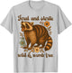 Feral And Sterile Funny Raccoon Hysterectomy Uterus Women T-Shirt - T-Shirt | Ash