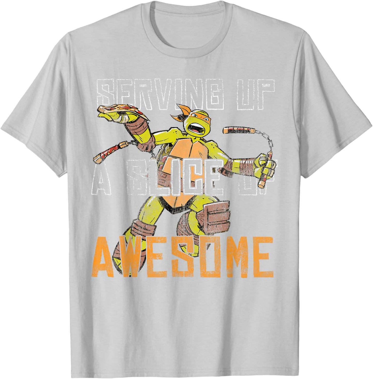 Teenage Mutant Ninja Turtles Michelangelo Awesome T-Shirt - T-Shirt | Ash