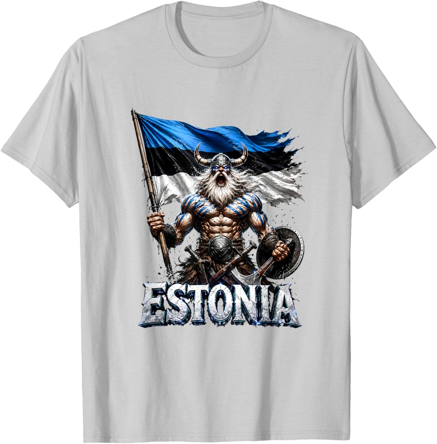 Estonia , Estonian maps, Estonia Flag Shirt for T-Shirt - T-Shirt | Ash