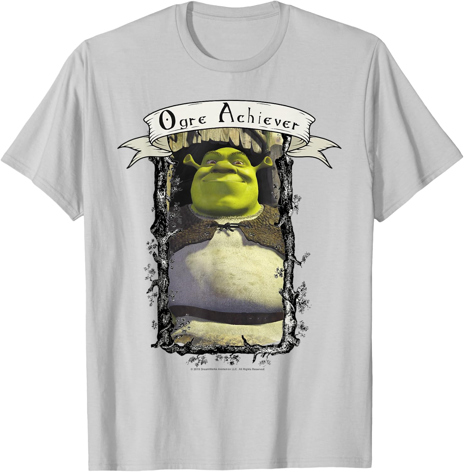 Shrek Ogre Achiever Award T-Shirt - T-Shirt | Ash