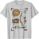 Zelda Breath of The Wild Link Inventory Graphic T-Shirt - T-Shirt | Ash