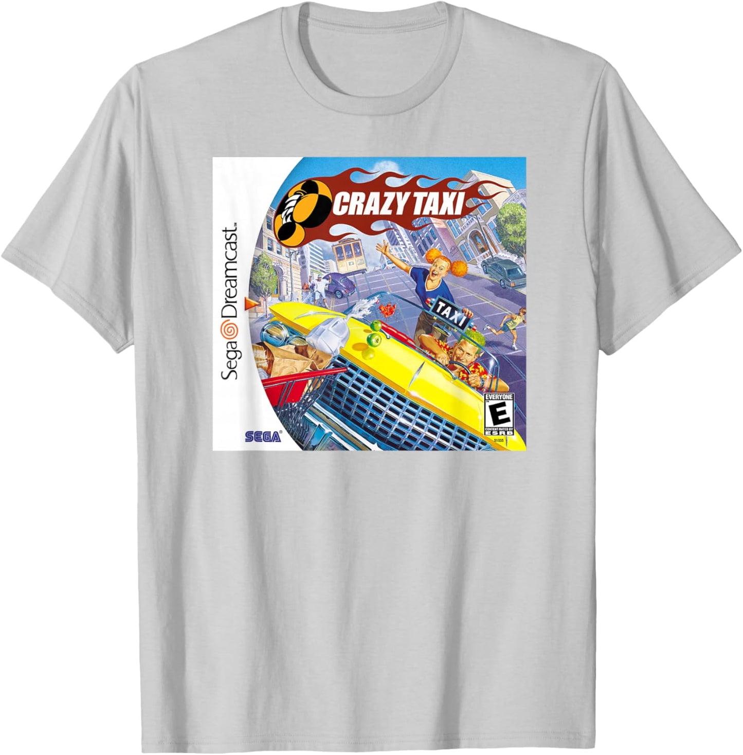 Crazy Taxi Dreamcast Classic T-Shirt - T-Shirt | Ash