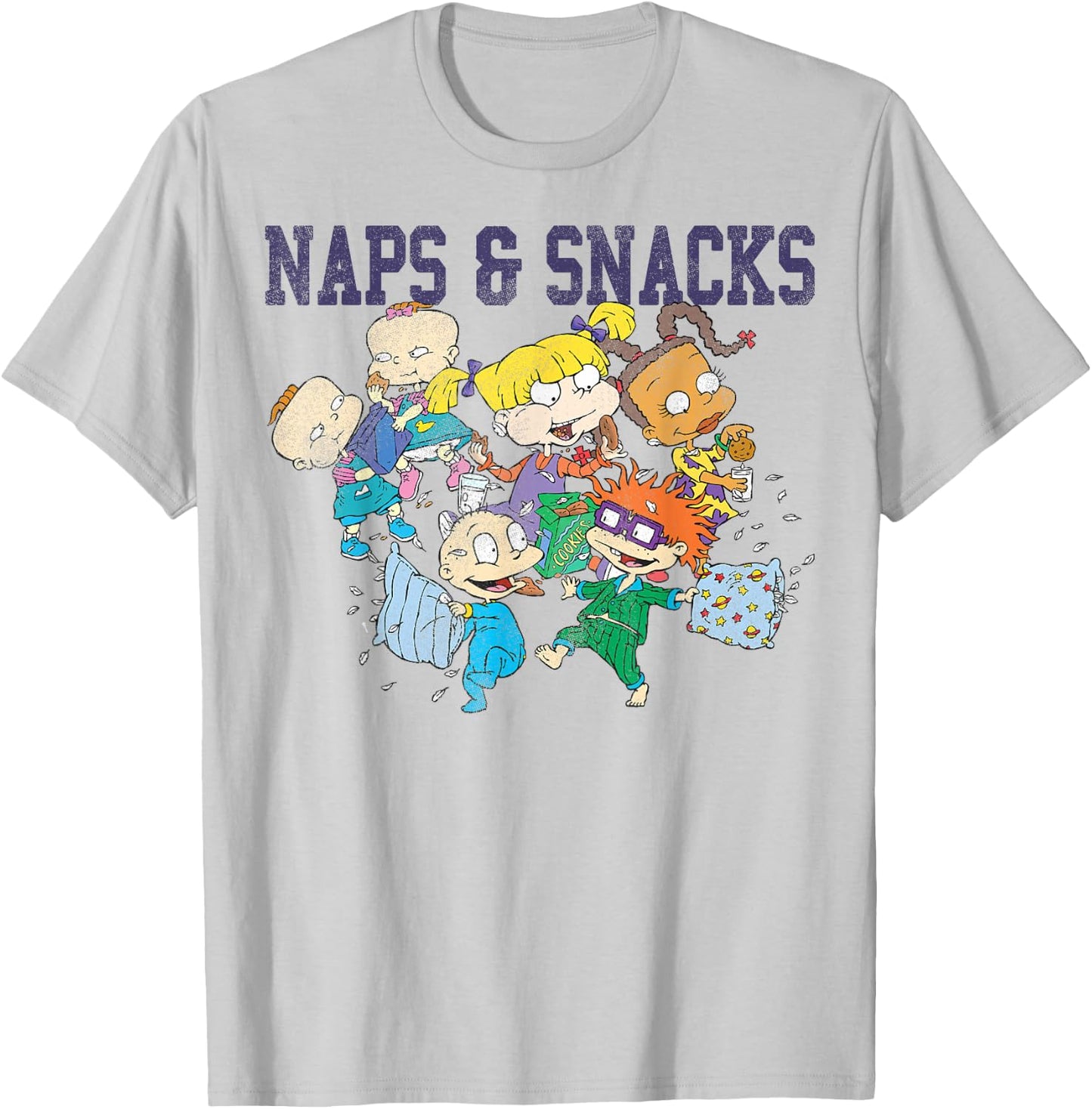 Rugrats Naps and Snacks Group Shot Graphic T-Shirt - T-Shirt | Ash