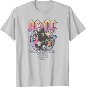 ACDC - Blow Up Your Video World Tour 1988 T-Shirt - T-Shirt | Ash