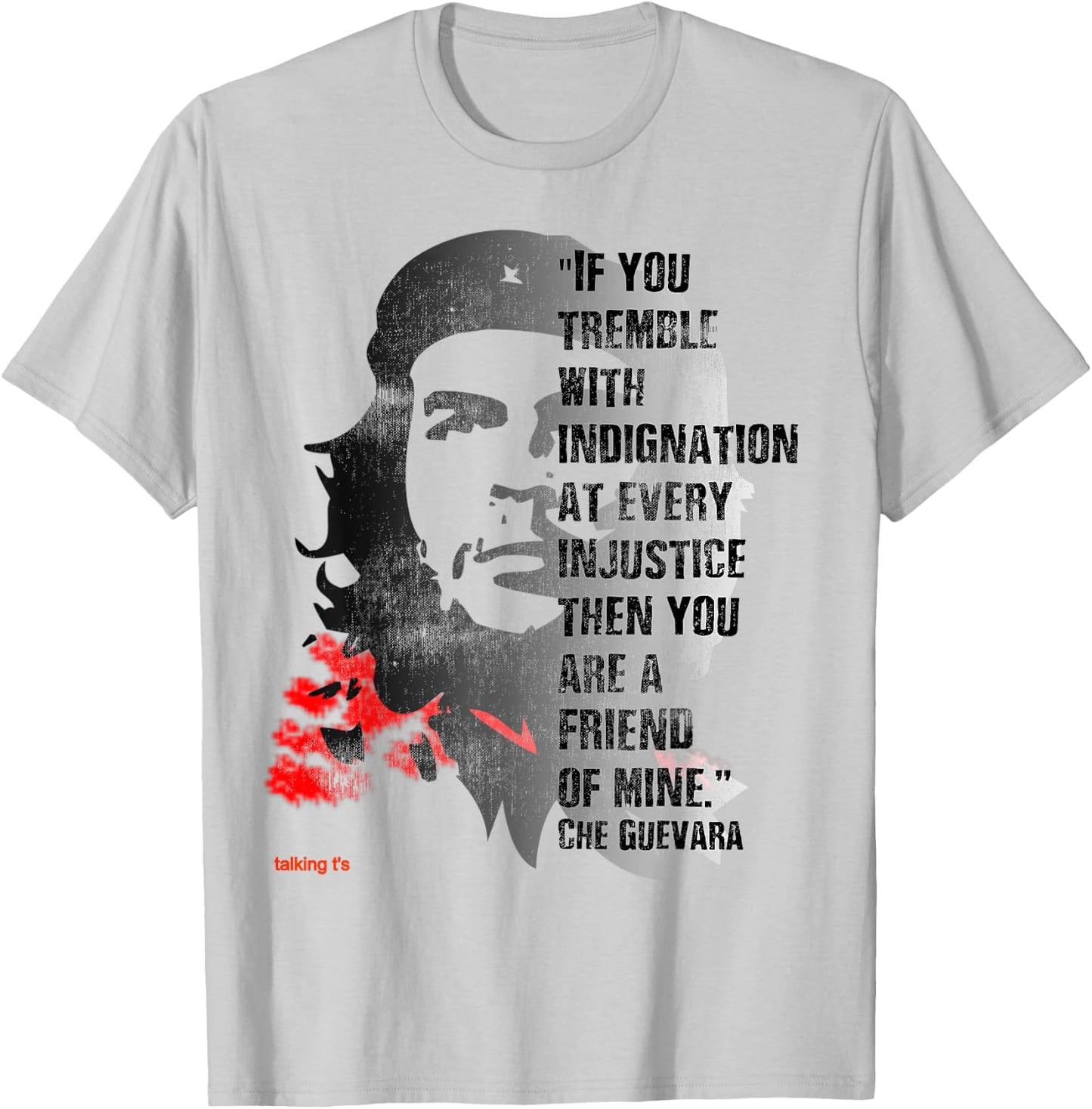 Retro Che Guevara Admirer Revolutionary Quote Meme T-Shirt - T-Shirt | Ash
