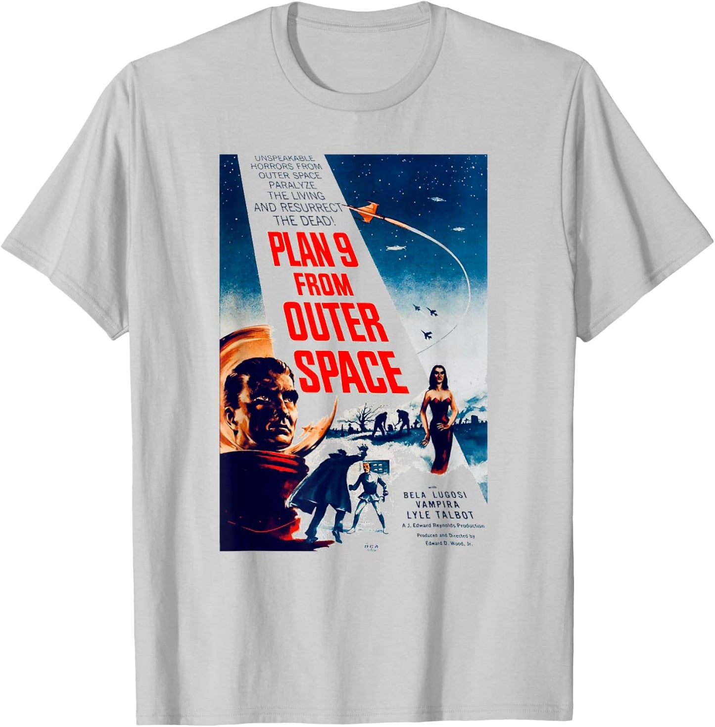 Plan 9 From Outer Space T-Shirt - T-Shirt | Ash
