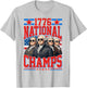 1776 National Champs Funny Patriotic America Founding Father T-Shirt - T-Shirt | Ash