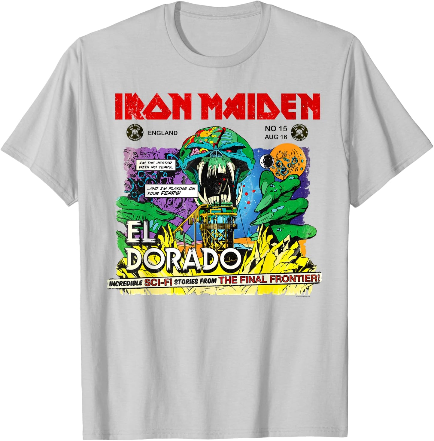 Iron Maiden - El Dorado T-Shirt - T-Shirt | Ash