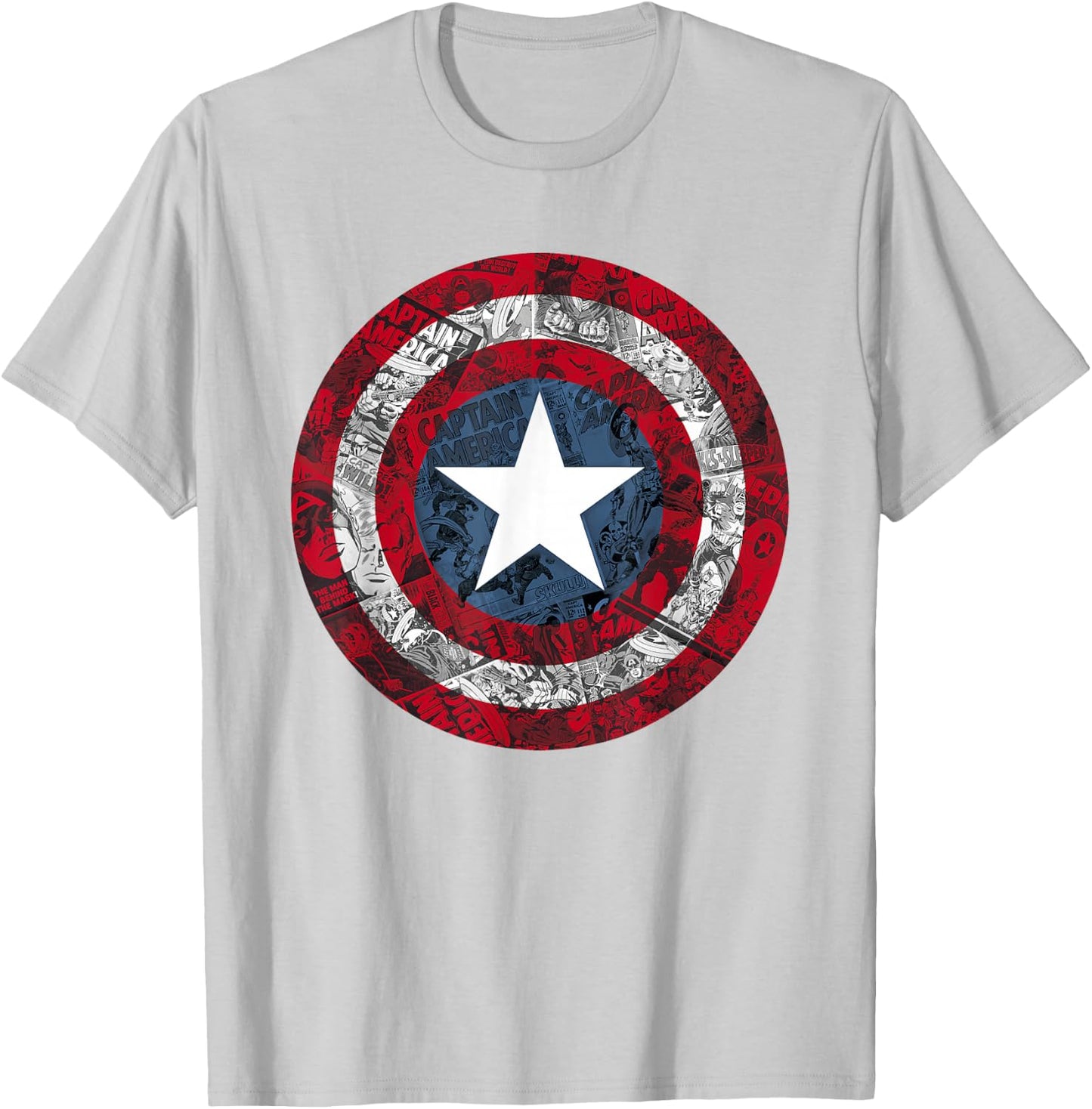 Marvel Captain America Avengers Shield Comic C1 T-Shirt - T-Shirt | Ash