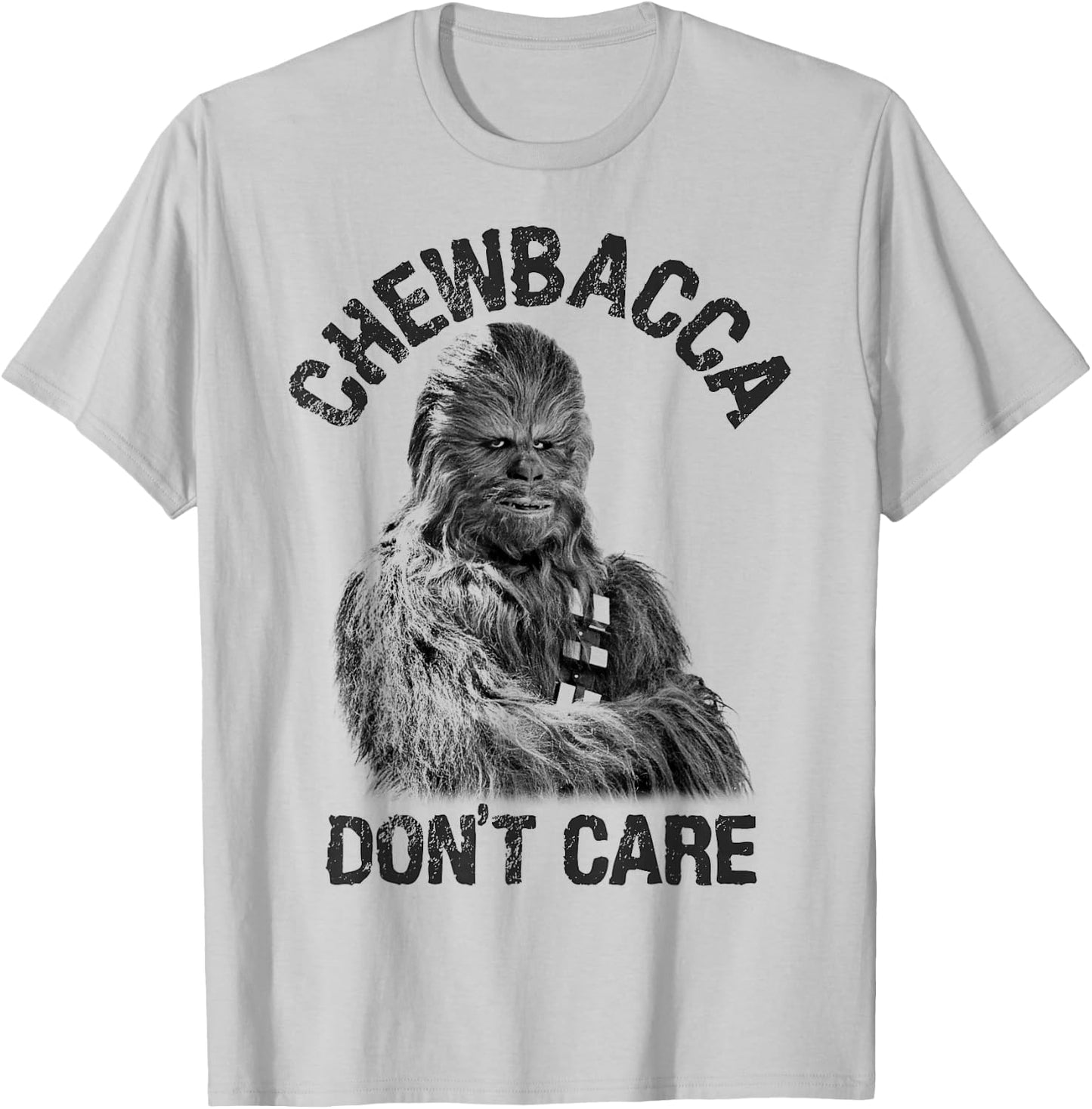 Star Wars Chewbacca Don't Care Funny Logo T-Shirt - T-Shirt | Ash