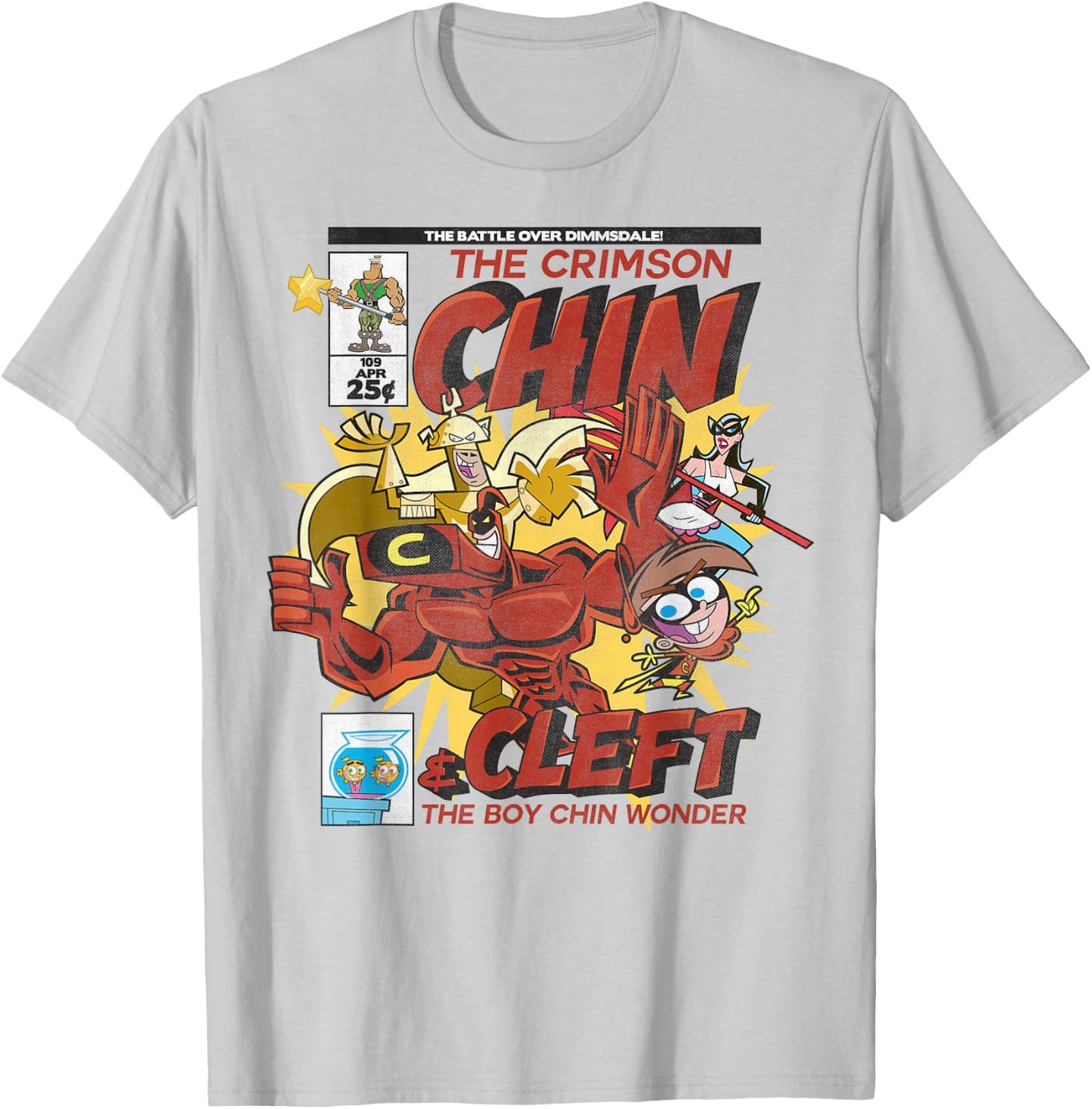 Nickelodeon Hey Arnold Crimson Chin T-Shirt - T-Shirt | Ash