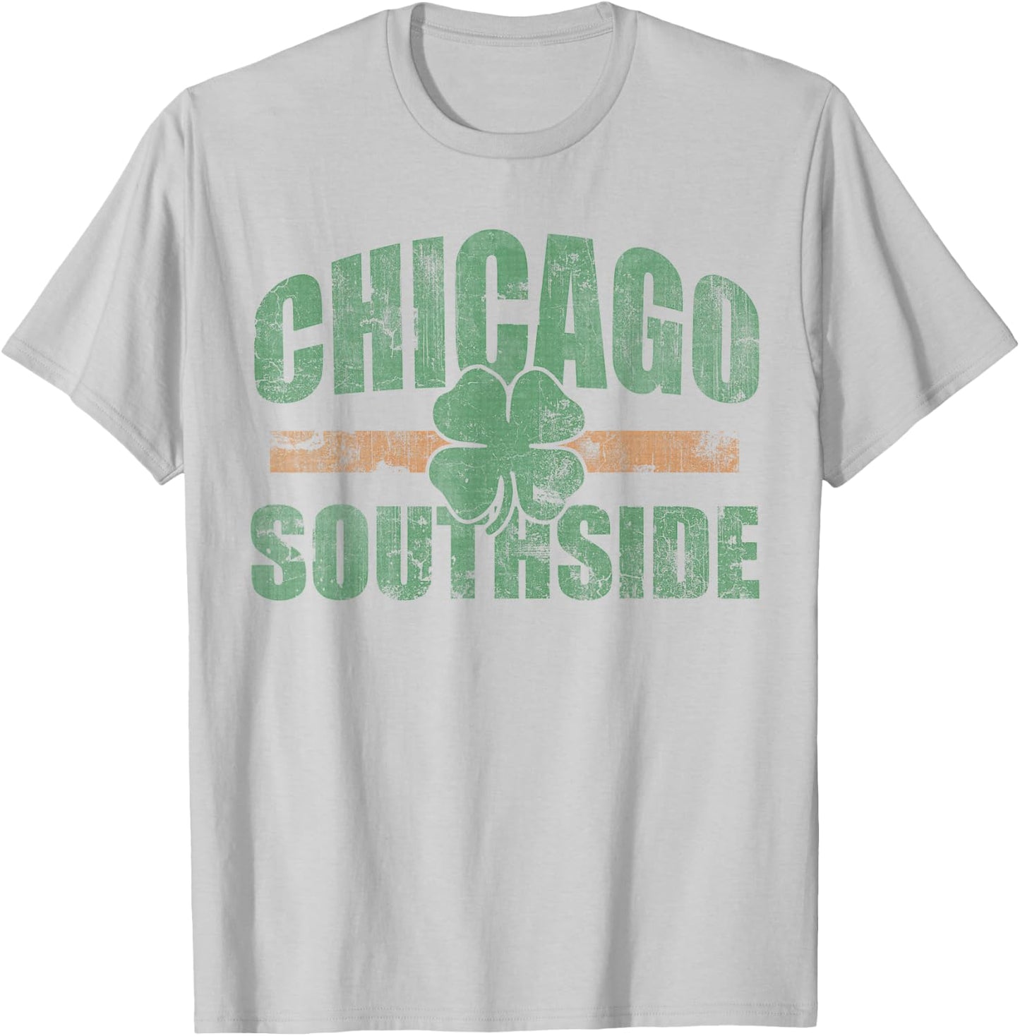Vintage Chicago Southside Irish St Patrick's Day Men Women T-Shirt - T-Shirt | Ash