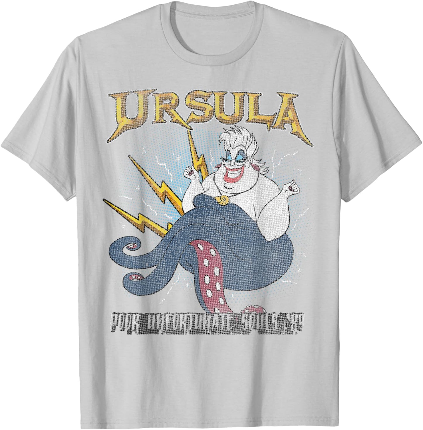 Disney Little Mermaid Ursula Quote Portrait Vintage T-Shirt - T-Shirt | Ash