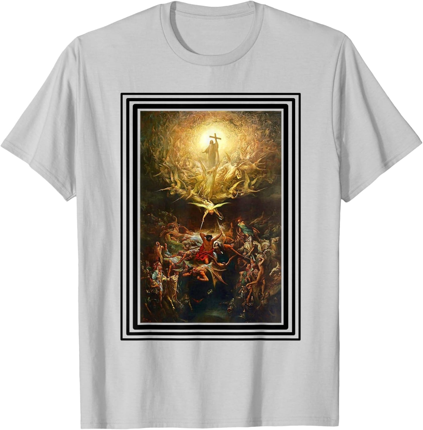 Triumph Of Christianity - Artistic Painting T-Shirt - T-Shirt | Ash