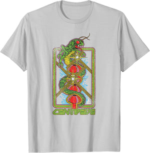 ATARI Centipede Vertical Art T-Shirt - T-Shirt | Ash