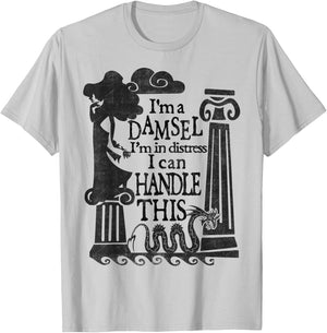 Disney Hercules Meg Damsel Retro Quote Poster T-Shirt - T-Shirt | Ash