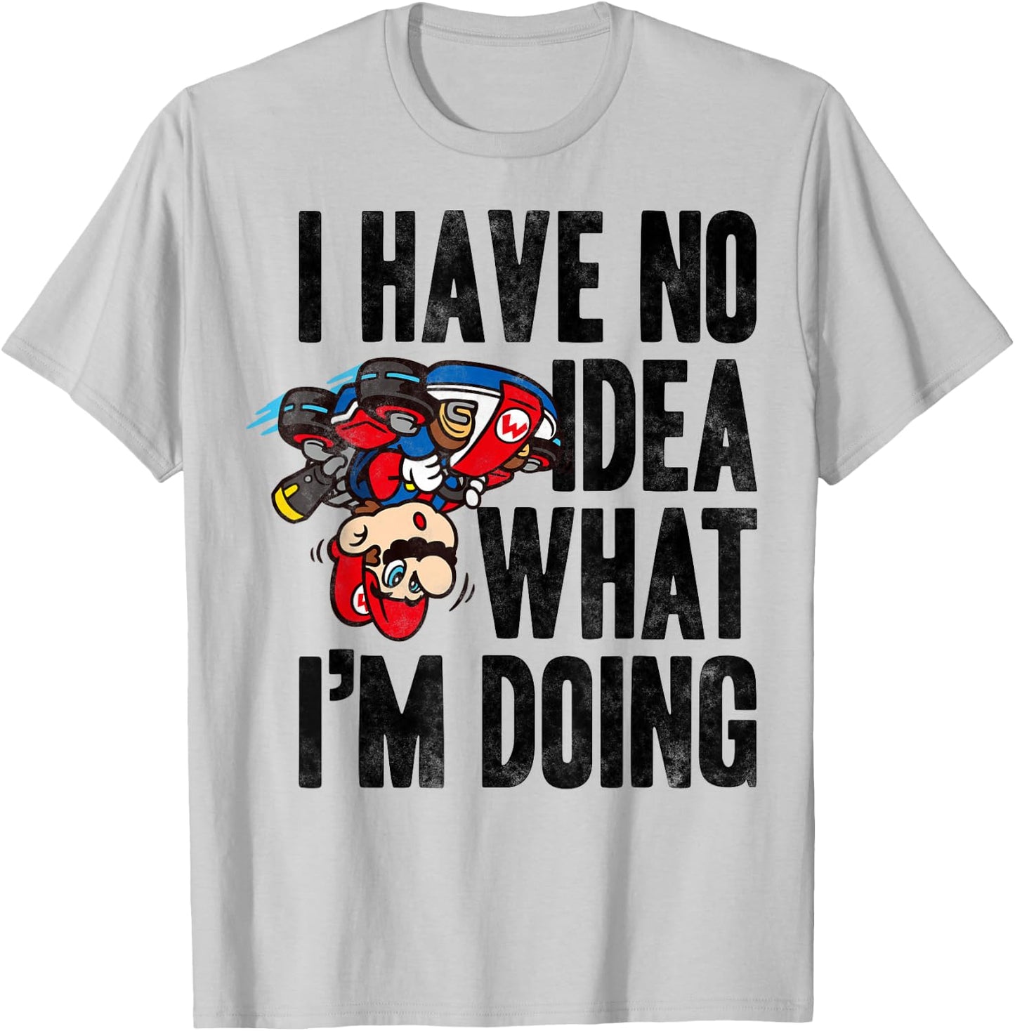 Nintendo Mario Kart No Idea What I'm Doing Graphic T-Shirt - T-Shirt | Ash