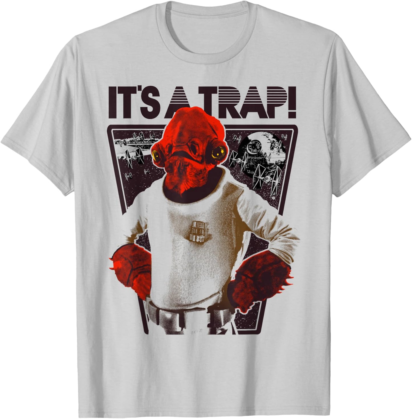Star Wars Admiral Ackbar It's a Trap! T-Shirt - T-Shirt | Ash