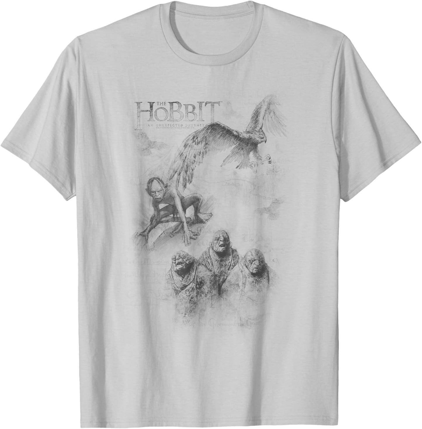 Hobbit Sketches T Shirt T-Shirt - T-Shirt | Ash