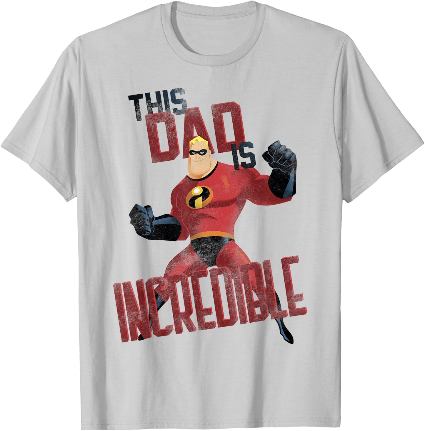 Disney Pixar The Incredibles Father's Day Incredible Dad T-Shirt - T-Shirt | Ash
