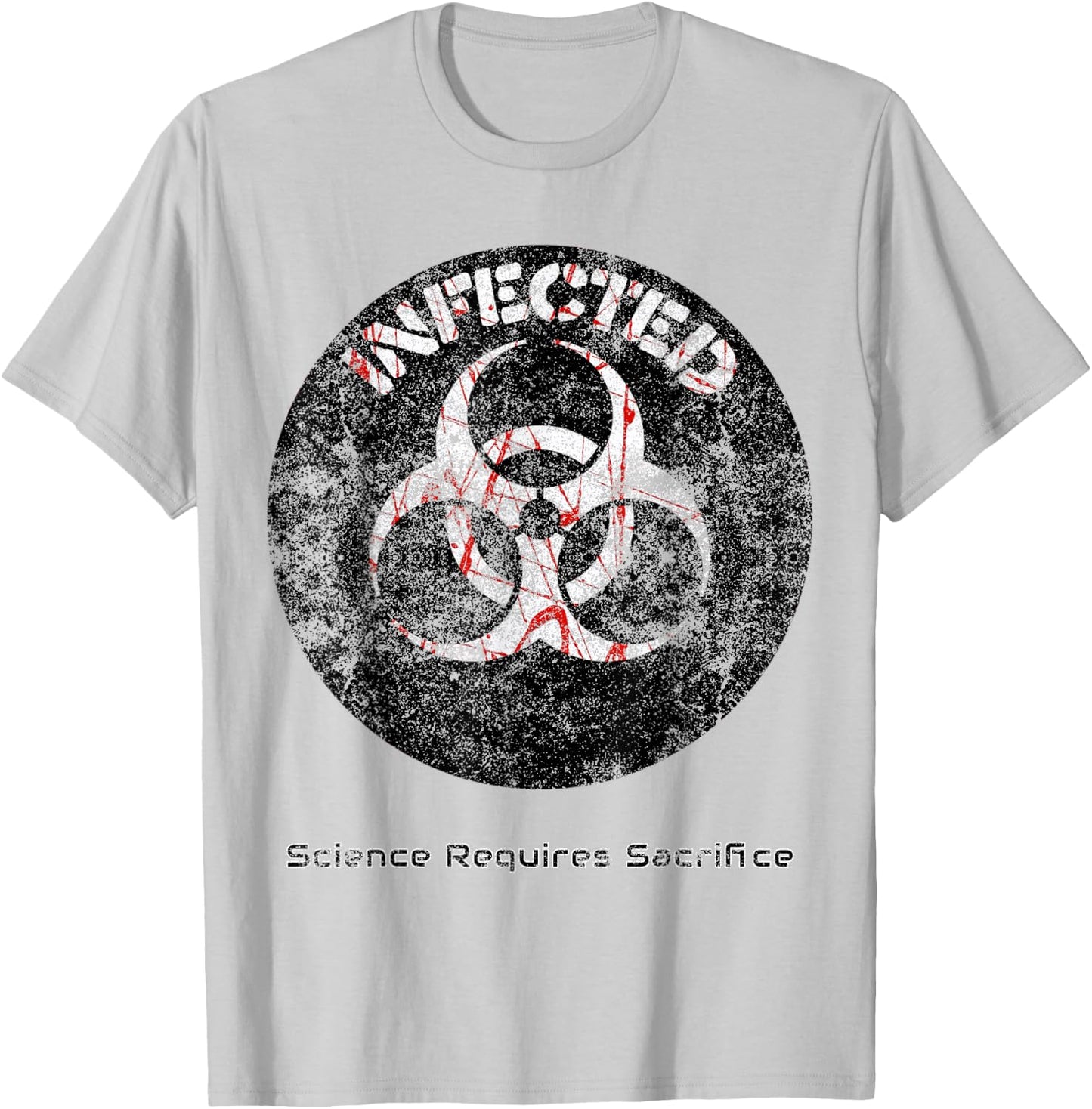 Infected Doomsday Biohazard Science Teacher Halloween Men Women Kids T-Shirt - T-Shirt | Ash