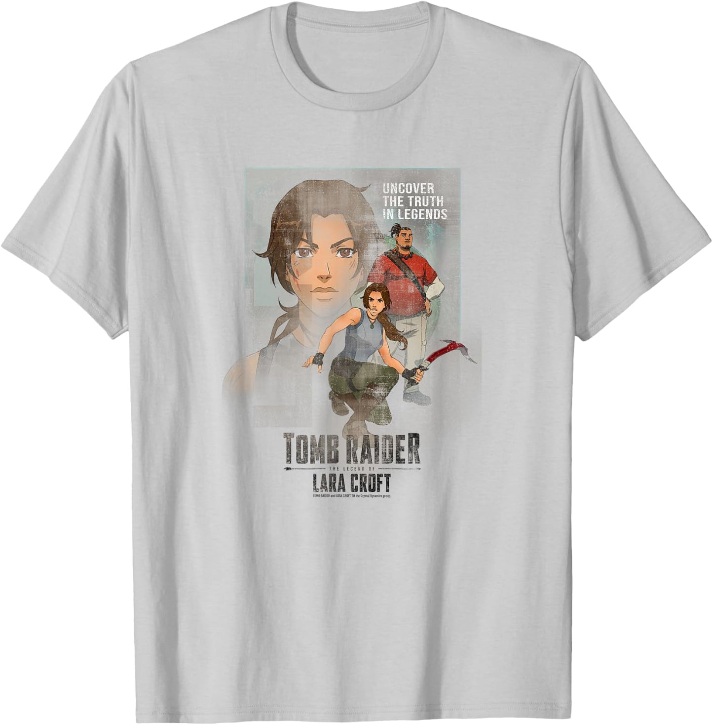 Tomb Raider: The Legend of Lara Croft Discover The Truth T-Shirt - T-Shirt | Ash