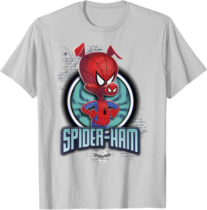 Marvel Spider-Man Spiderverse Spider-Ham Pose T-Shirt - T-Shirt | Ash
