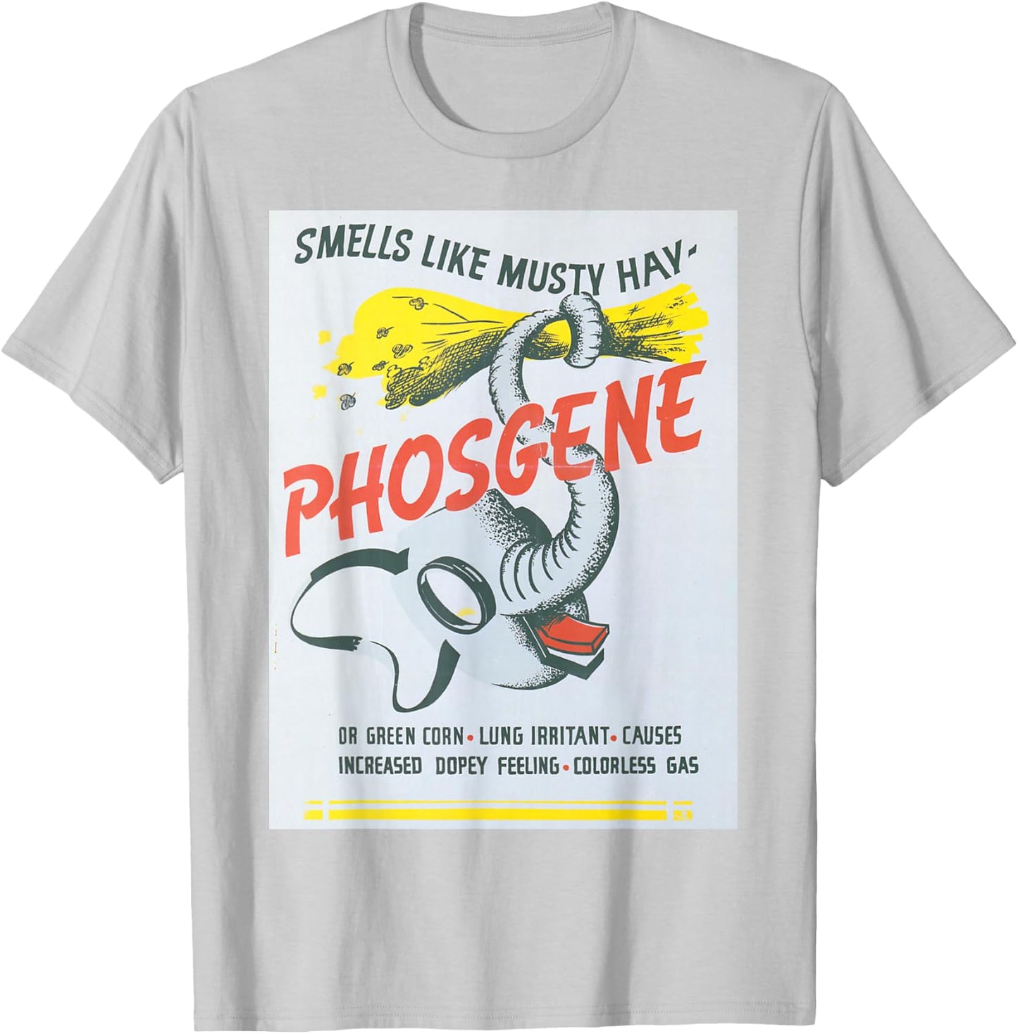 Vintage poster - Phosgene Retro T-Shirt - T-Shirt | Ash