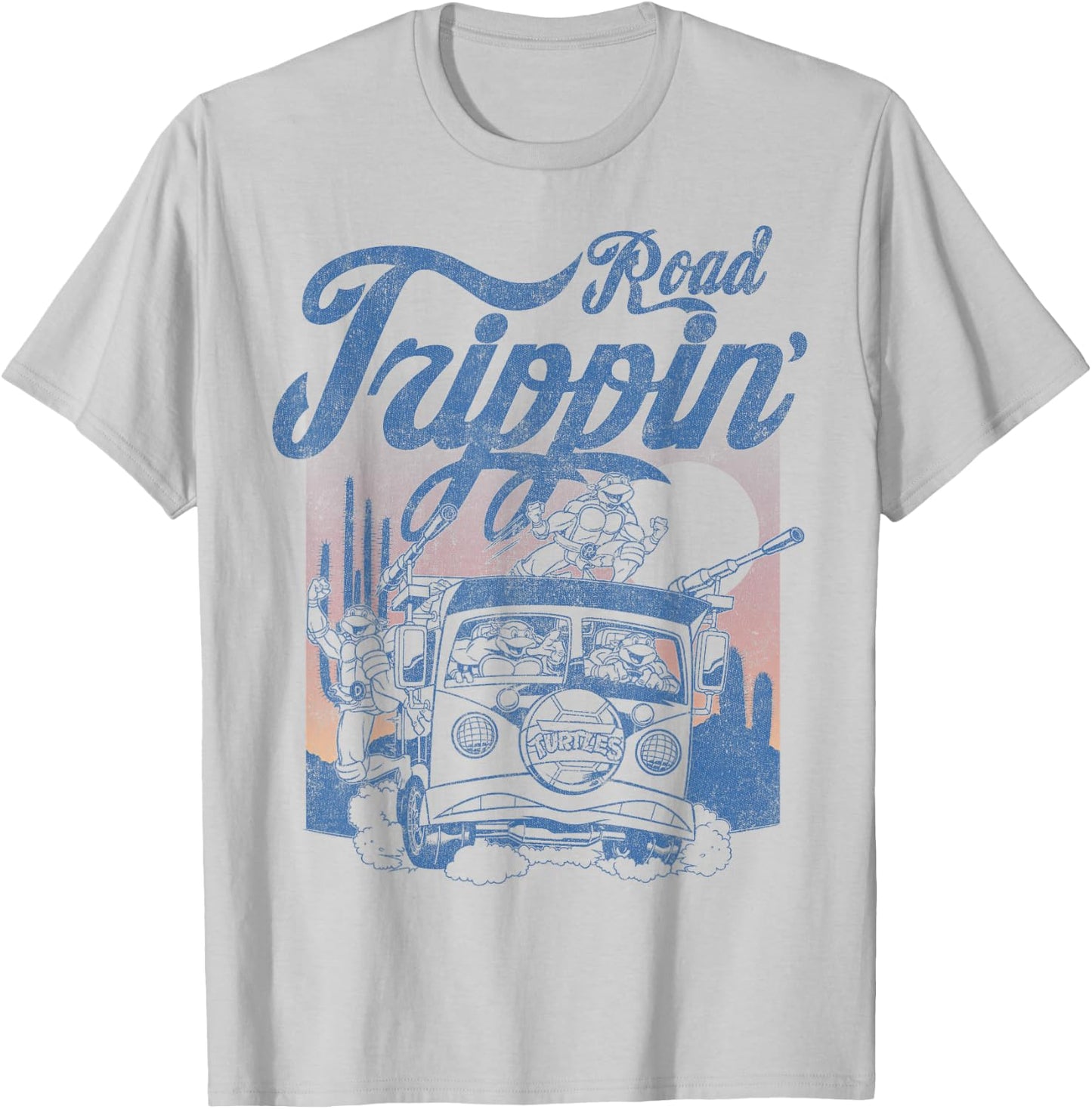 Teenage Mutant Ninja Turtles Vintage Road Squad T-Shirt - T-Shirt | Ash