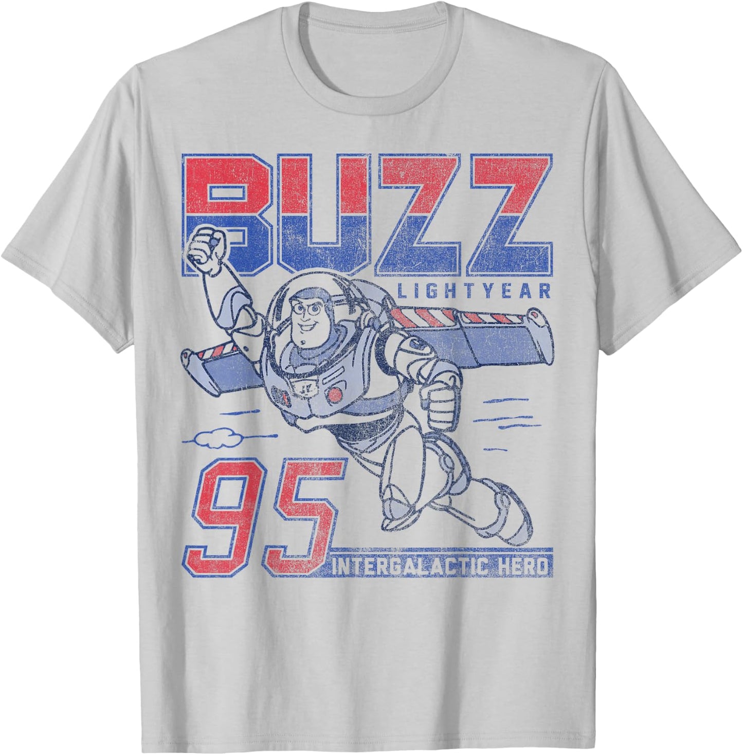 Disney Pixar Toy Story Buzz Lightyear Intergalactic Hero T-Shirt - T-Shirt | Ash
