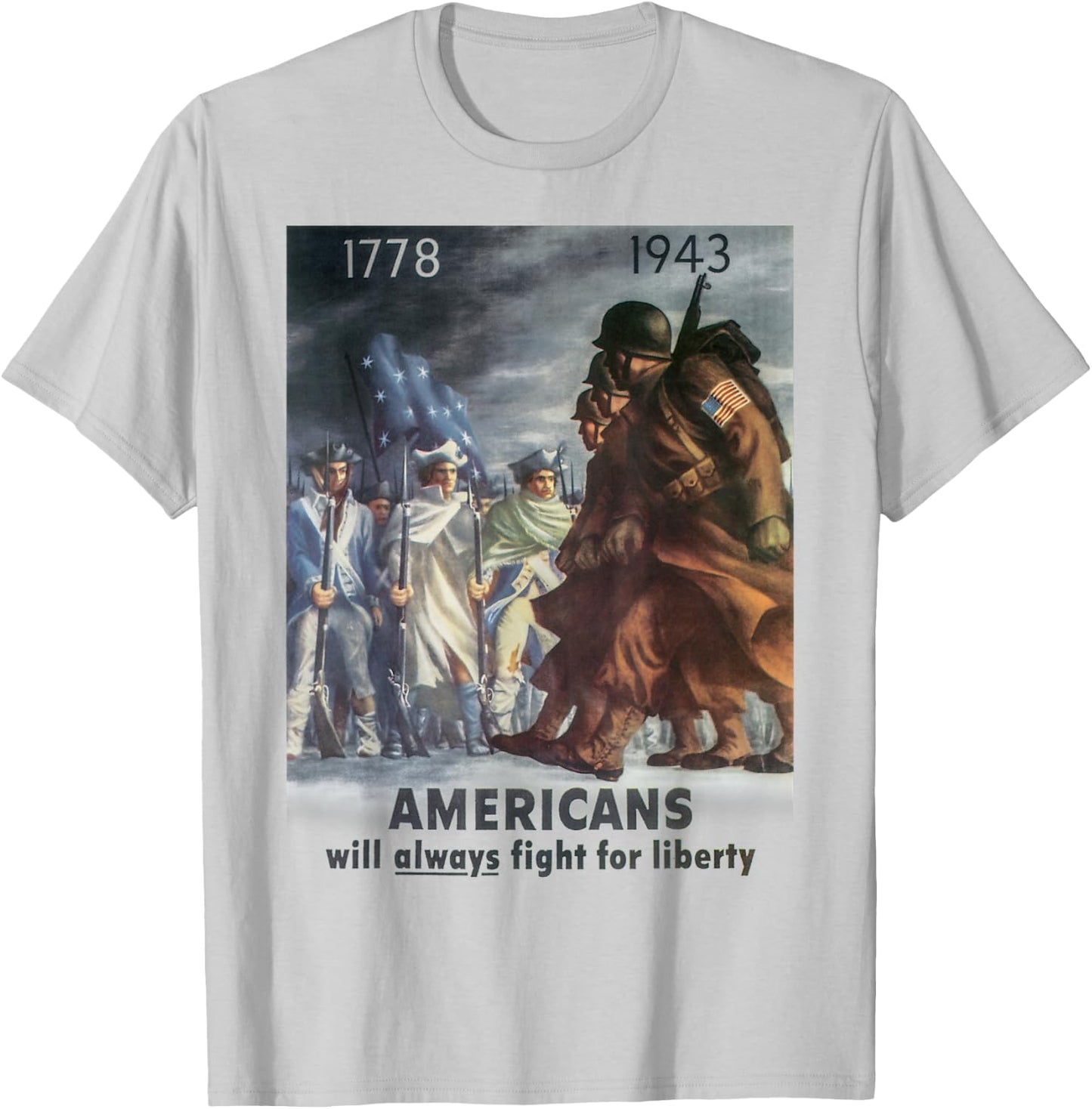WW2 Propaganda Shirt - World War 2 Veteran T Shirt T-Shirt - T-Shirt | Ash