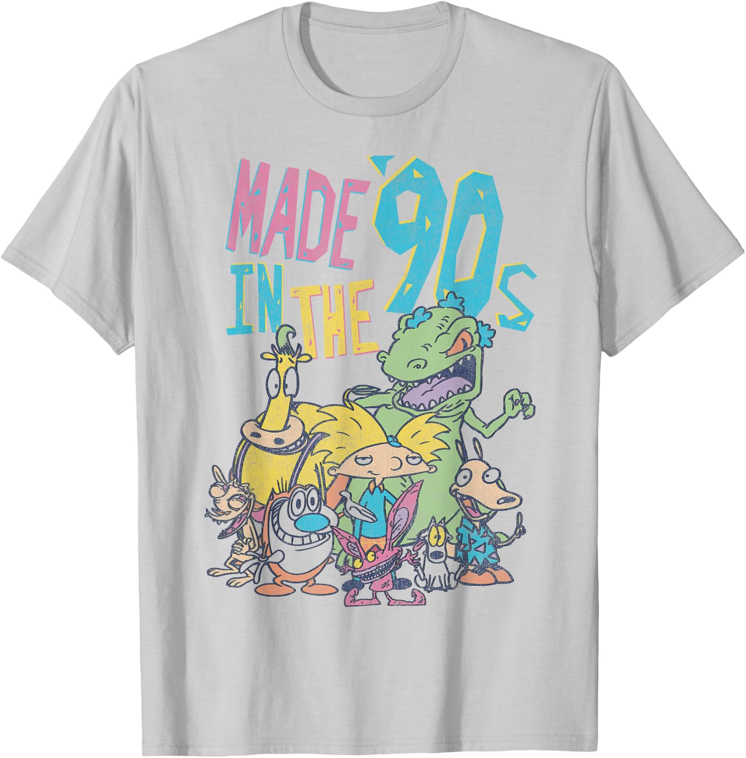 Nickelodeon Made in The 90s Character T-Shirt - T-Shirt | Ash