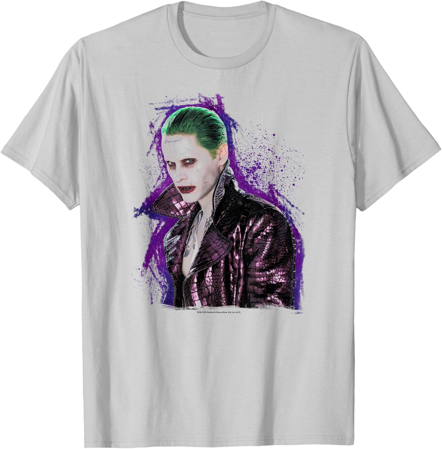 Suicide Squad Joker Stare T-Shirt - T-Shirt | Ash