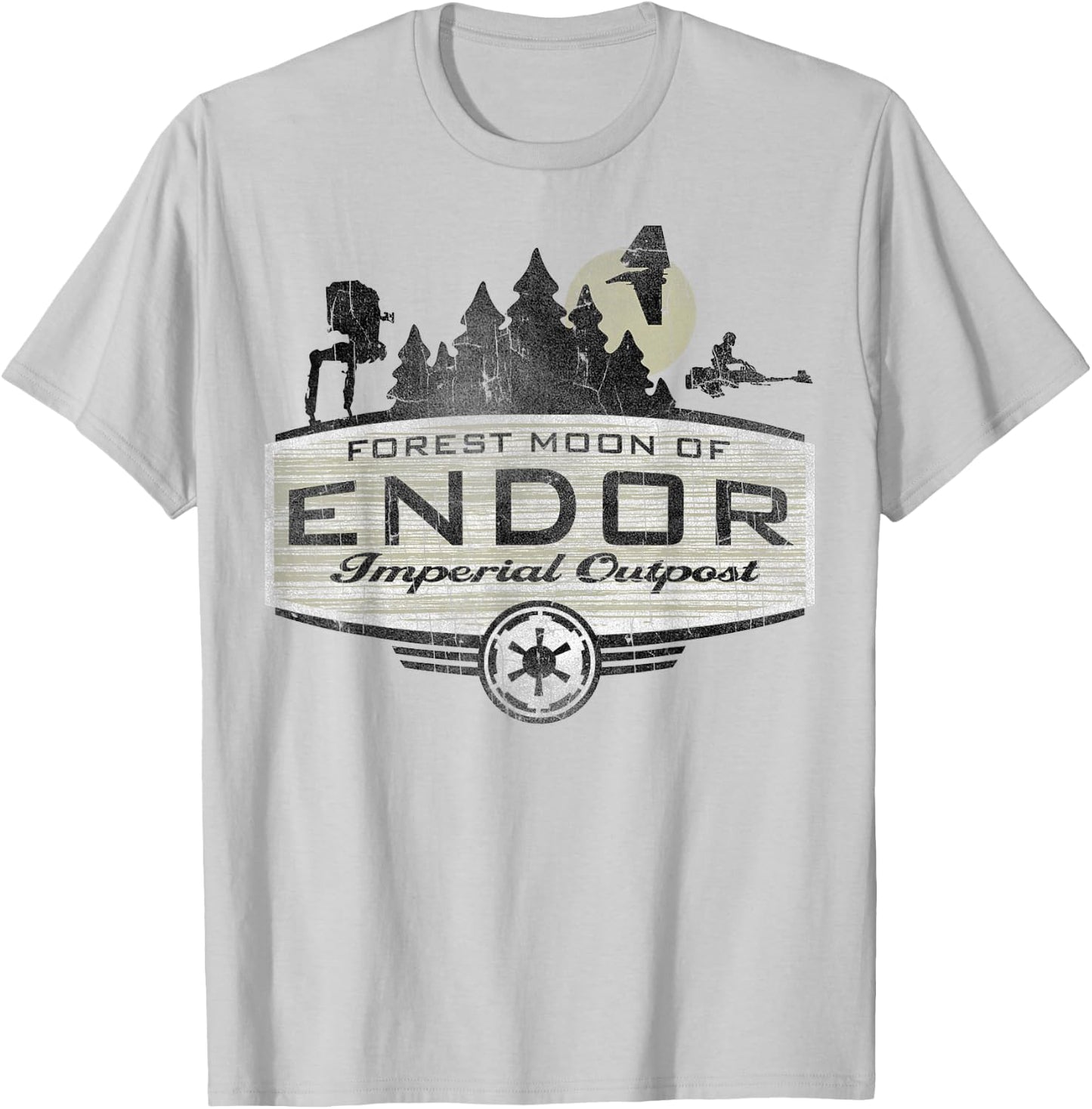 Star Wars Endor Imperial Outpost Destination T-Shirt - T-Shirt | Ash