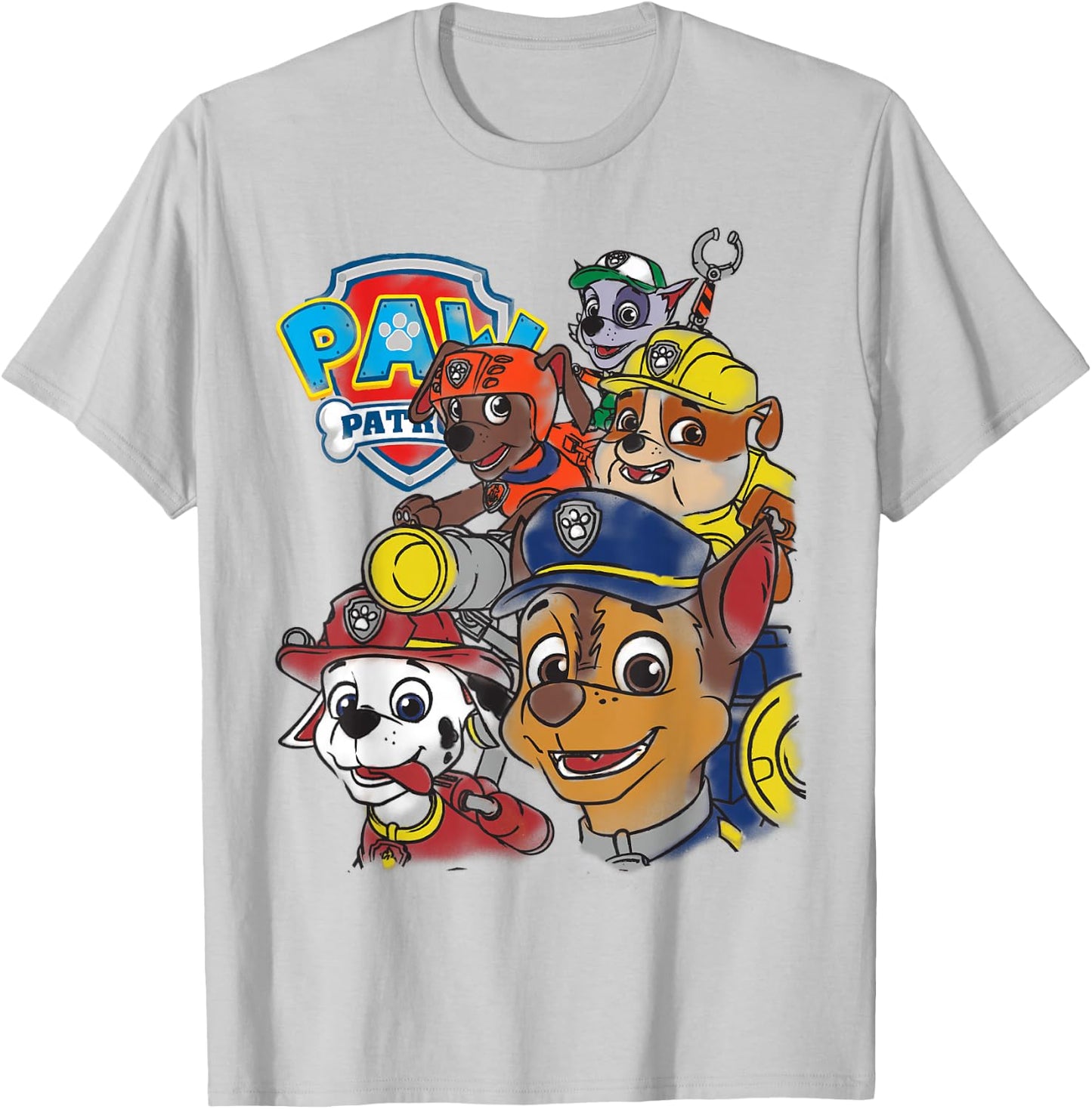 PAW Patrol Rescue Pup Group T- Shirts T-Shirt - T-Shirt | Ash