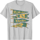 William & Mary Griffins Distressed Pennants T-Shirt - T-Shirt | Ash