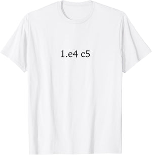 Sicilian Defense Cool Chess T Shirts for Chess Lovers T-Shirt - T-Shirt | White