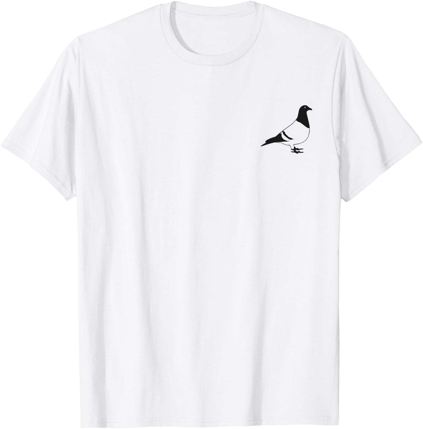 PIGEON Shirt | Pocket T-Shirt - T-Shirt | White