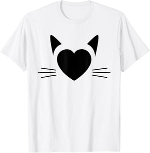 Siamese Cat. Thai, Siamese, Black Cats Lovers T-Shirt - T-Shirt | White
