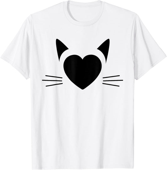 Siamese Cat. Thai, Siamese, Black Cats Lovers T-Shirt - T-Shirt | White