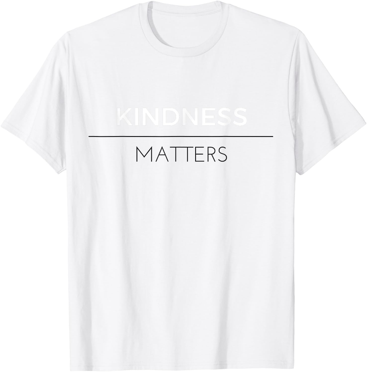 Kindness matters positive message T-Shirt - T-Shirt | White