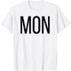 Monday Days of the Week , Costume, Shark Set T-Shirt - T-Shirt | White