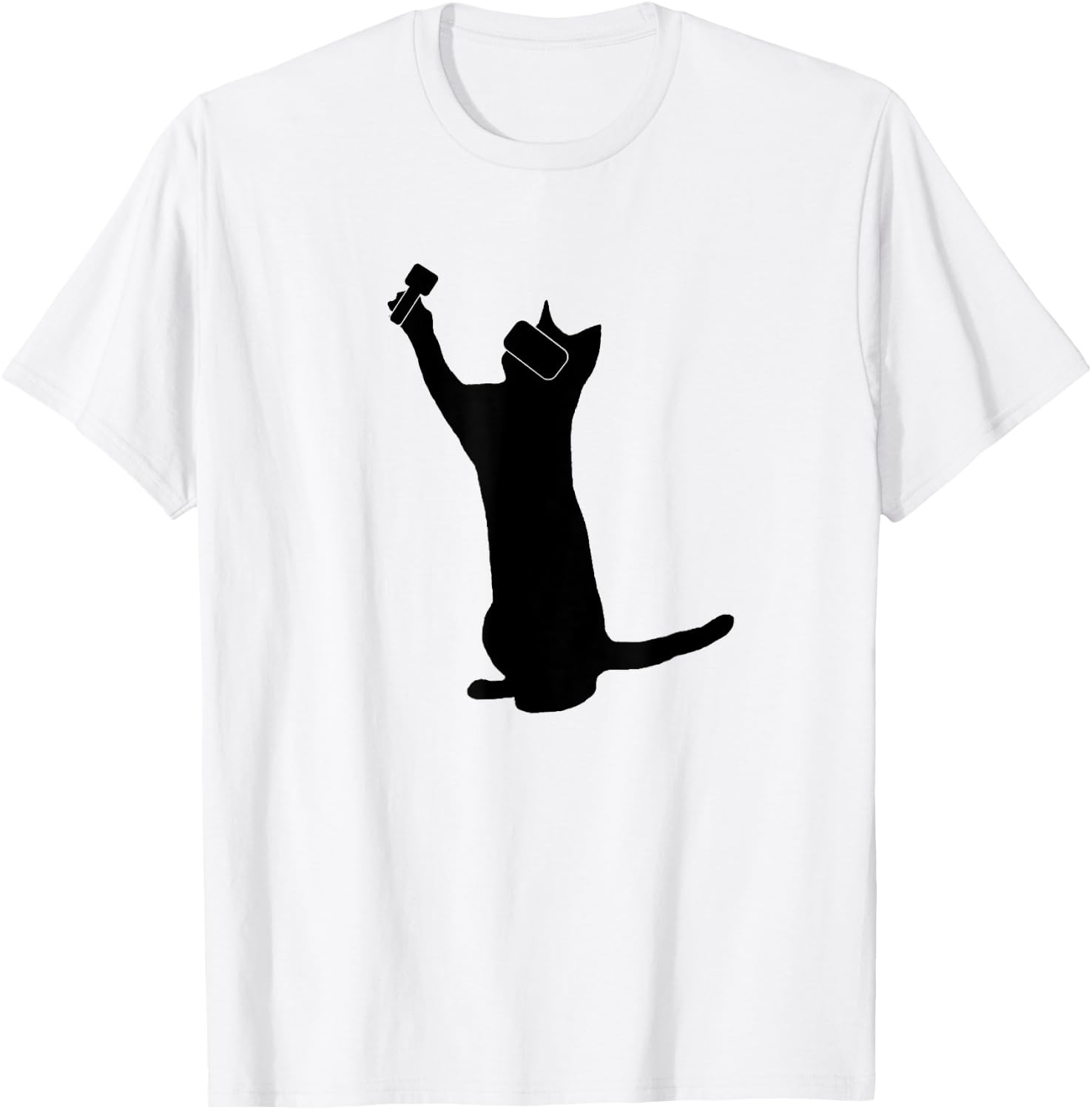 Cat VR Sign, Men, Women & Youth Nerd T-Shirt - T-Shirt | White