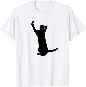 Cat VR Sign, Men, Women & Youth Nerd T-Shirt - T-Shirt | White