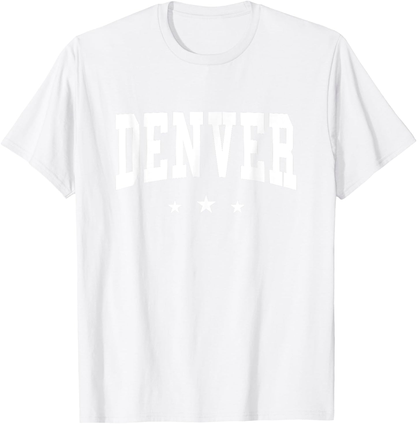 Denver - Preppy Varsity - Throwback Design - Classic T-Shirt - T-Shirt | White