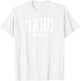 College Style Oahu Hawaii Souvenir Gift T-Shirt - T-Shirt | White