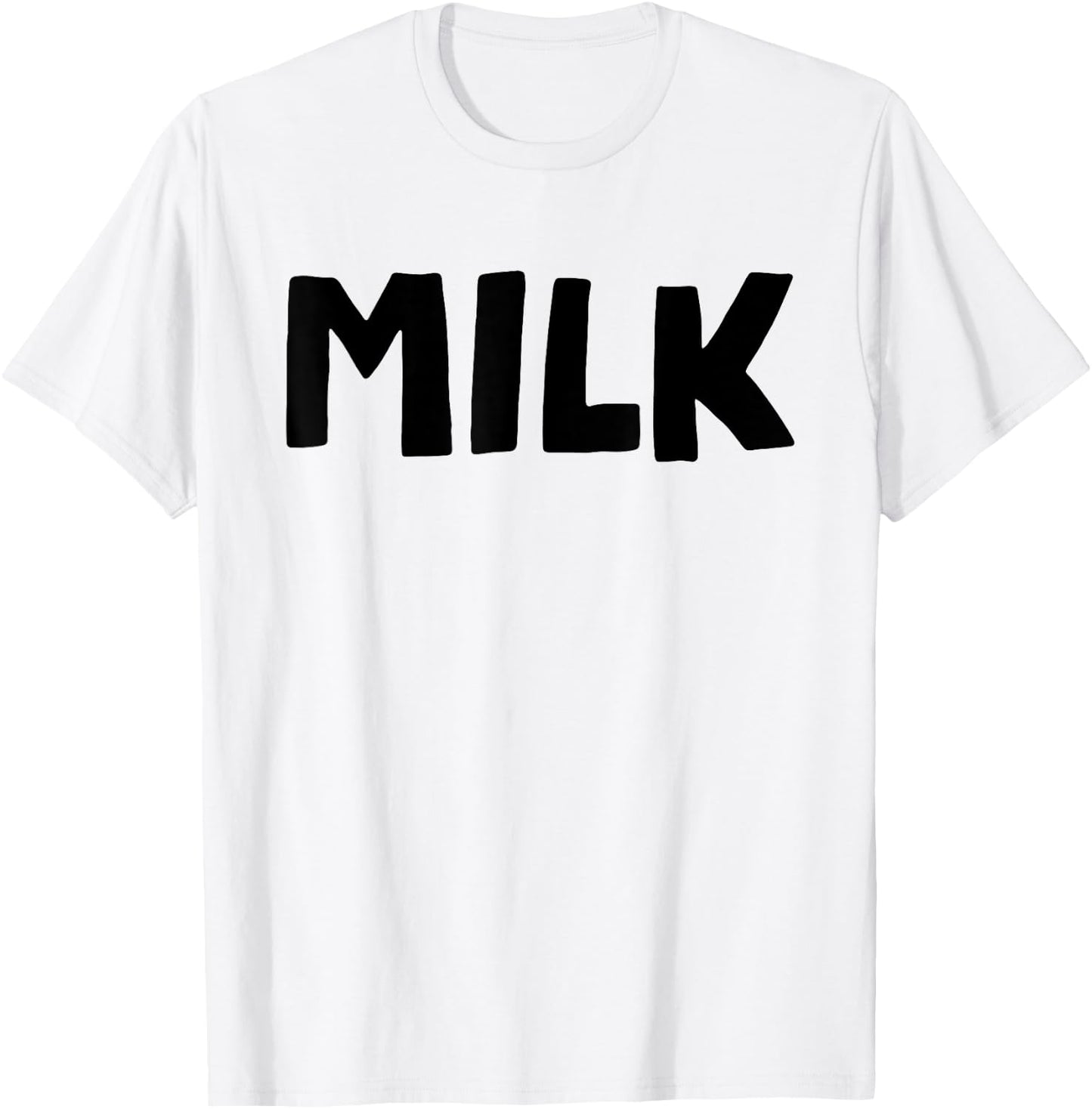MILK and Cookies Couples Matching Halloween Easy Costume T-Shirt - T-Shirt | White