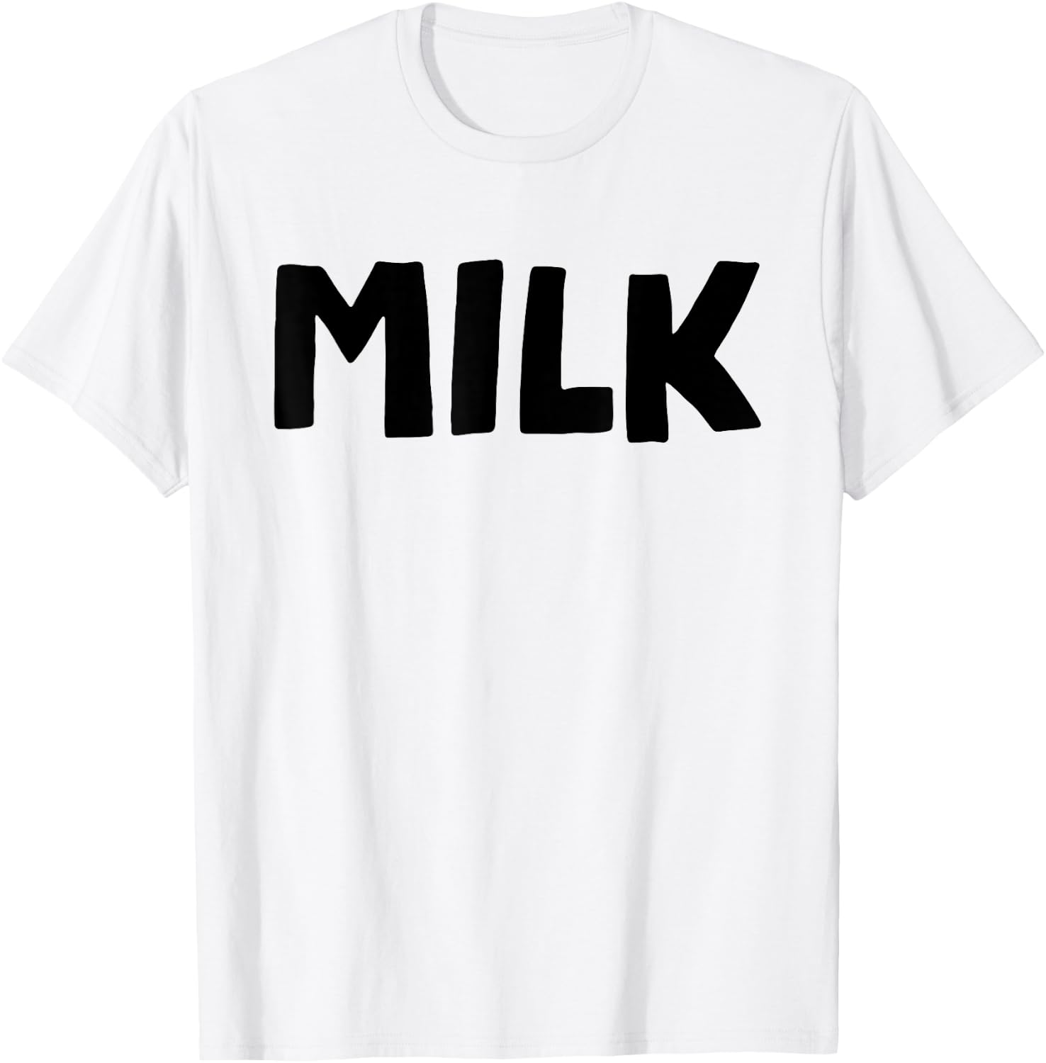 MILK and Cookies Couples Matching Halloween Easy Costume T-Shirt - T-Shirt | White