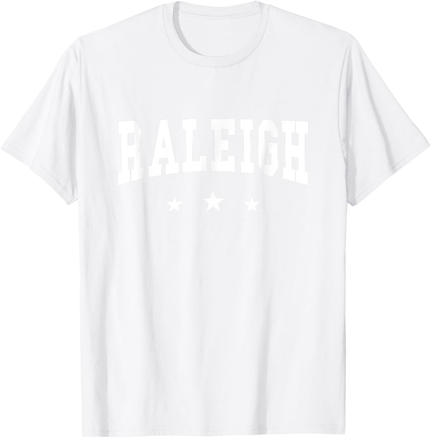 Raleigh - Preppy Varsity - Throwback Design - Classic T-Shirt - T-Shirt | White