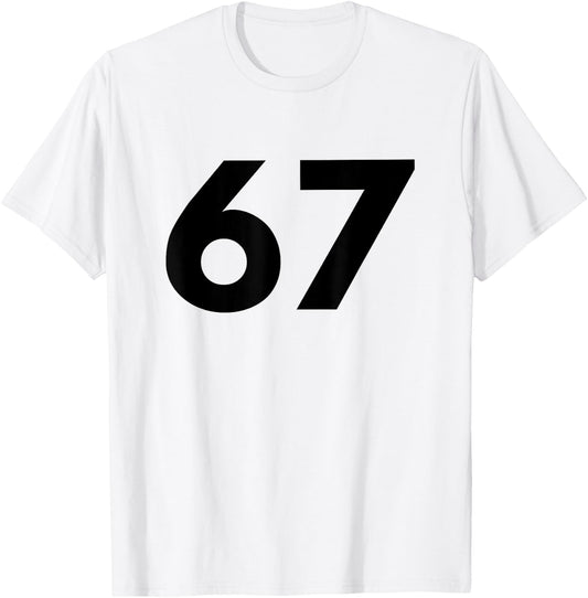 Number 67 - Best Sixty-Seven Year Old T-Shirt - T-Shirt | White